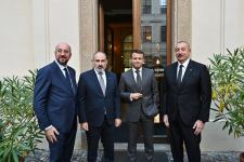 Meeting of President Ilham Aliyev with President of France, President of European Council, Prime Minister of Armenia held in Prague (PHOTO/VIDEO)