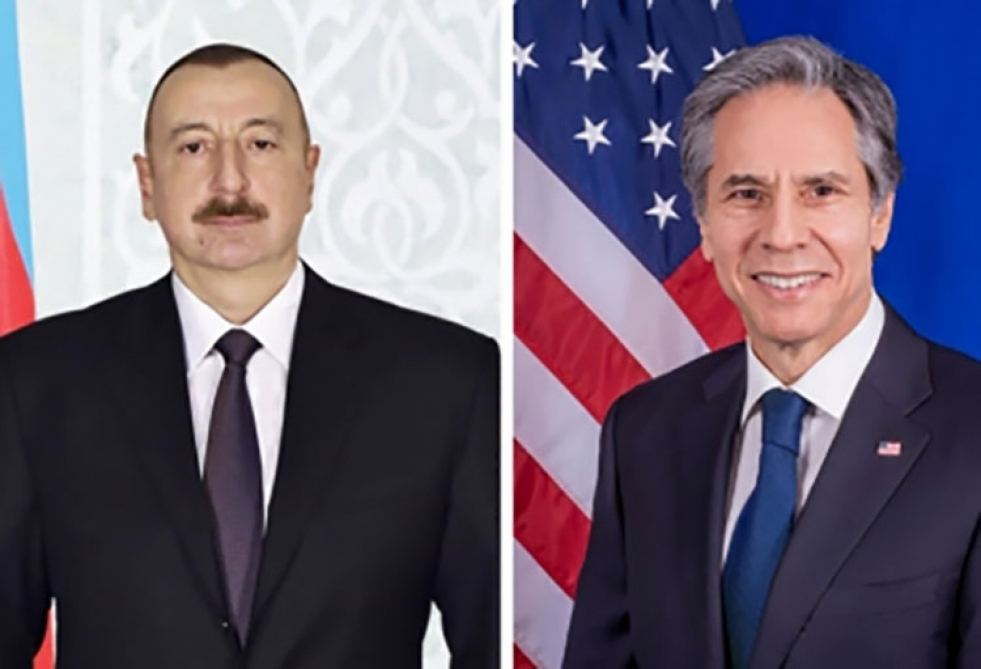 Госсекретарь США Энтони Блинкен позвонил Президенту Ильхаму Алиеву