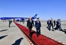 President Ilham Aliyev arrives in Kyrgyzstan for state visit (PHOTO/VIDEO)