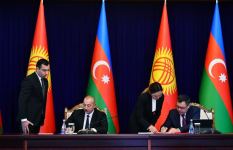 Azerbaijan, Kyrgyzstan sign documents (PHOTO/VIDEO)