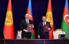 Azerbaijan, Kyrgyzstan sign documents (PHOTO/VIDEO)