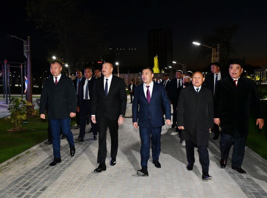 President Ilham Aliyev, Kyrgyz President Sadyr Japarov attend inauguration of Kyrgyzstan-Azerbaijan Friendship Park in Bishkek (PHOTO/VIDEO)