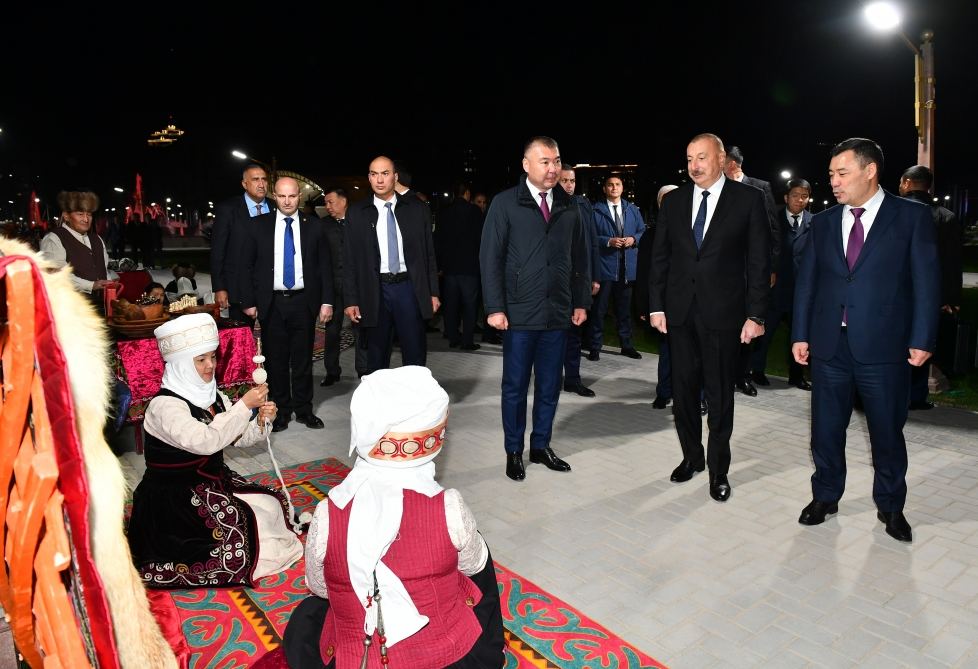 President Ilham Aliyev, Kyrgyz President Sadyr Japarov attend inauguration of Kyrgyzstan-Azerbaijan Friendship Park in Bishkek (PHOTO/VIDEO)