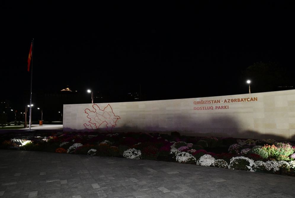 President Ilham Aliyev, Kyrgyz President Sadyr Japarov attend inauguration of Kyrgyzstan-Azerbaijan Friendship Park in Bishkek (PHOTO/VIDEO)