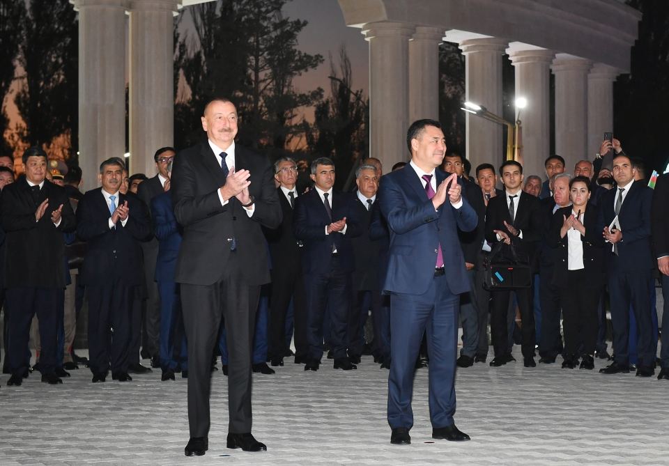 President Ilham Aliyev, Kyrgyz President Sadyr Japarov attend inauguration of Kyrgyzstan-Azerbaijan Friendship Park in Bishkek (PHOTO/VIDEO)
