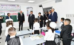President Ilham Aliyev participates in inauguration of school named after Nizami Ganjavi in Bishkek (PHOTO/VIDEO)