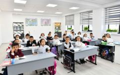 President Ilham Aliyev participates in inauguration of school named after Nizami Ganjavi in Bishkek (PHOTO/VIDEO)