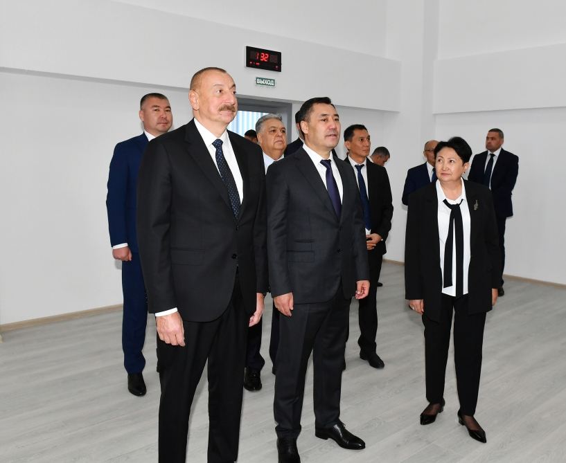 President Ilham Aliyev participates in inauguration of school named after Nizami Ganjavi in Bishkek (PHOTO/VIDEO)