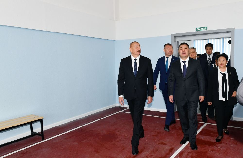 President Ilham Aliyev participates in inauguration of school named after Nizami Ganjavi in Bishkek (PHOTO/VIDEO)