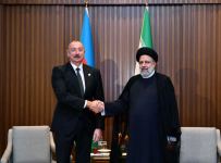 President Ilham Aliyev meets with President of Iran Seyyed Ebrahim Raisi in Astana (PHOTO)