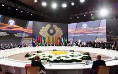 Президент Ильхам Алиев принял участие в заседании Совета глав государств СНГ в Астане (ФОТО)