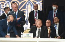 Президент Ильхам Алиев принял участие в заседании Совета глав государств СНГ в Астане (ФОТО)