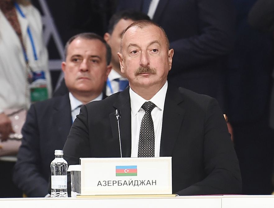 Президент Ильхам Алиев принял участие в заседании Совета глав государств СНГ в Астане (ФОТО)