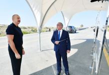 Президент Ильхам Алиев принял участие в открытии участка Шукюрбейли-Джебраил автомобильной дороги Шукюрбейли-Джебраил-Гадрут (ФОТО/ВИДЕО)