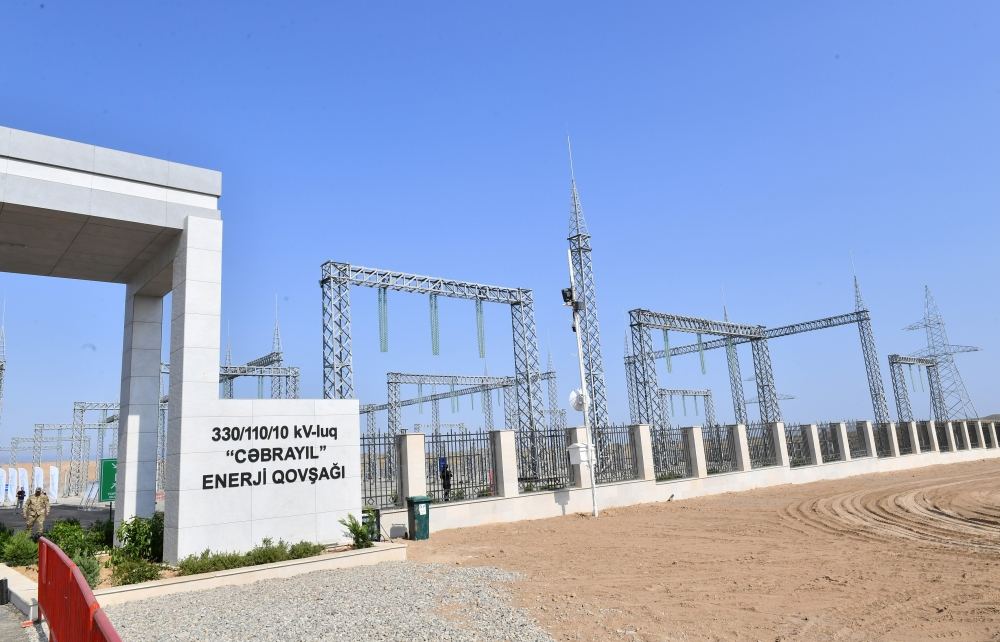 President Ilham Aliyev views construction progress at “Jabrayil” Junction Substation (PHOTO/VIDEO)