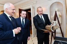 President Ilham Aliyev, Prime Minister of Georgia Irakli Garibashvili view “Heritage of Karabakh Khanate” exhibition (PHOTO/VIDEO)