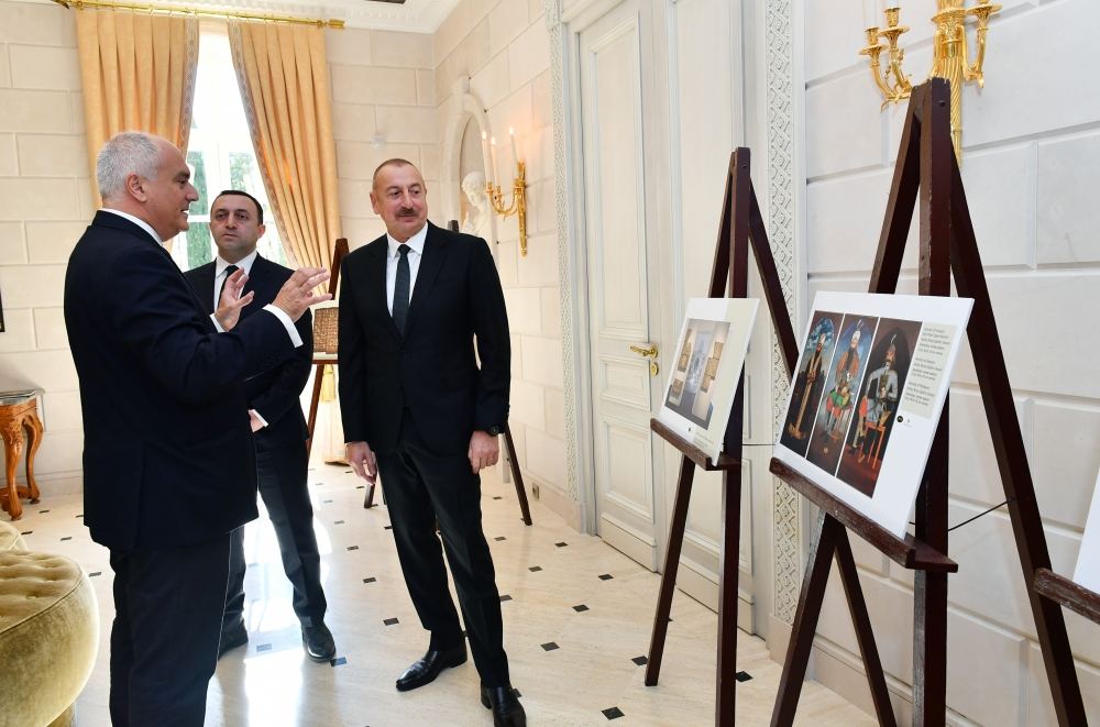 President Ilham Aliyev, Prime Minister of Georgia Irakli Garibashvili view “Heritage of Karabakh Khanate” exhibition (PHOTO/VIDEO)