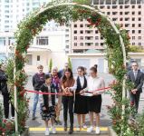 VP of Heydar Aliyev Foundation Leyla Aliyeva attends inauguration of another yard redeveloped under “Our yard” project (PHOTO)