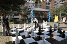 VP of Heydar Aliyev Foundation Leyla Aliyeva attends inauguration of another yard redeveloped under “Our yard” project (PHOTO)