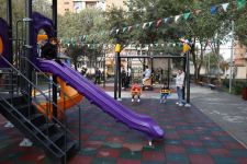 VP of Heydar Aliyev Foundation Leyla Aliyeva attends inauguration of another yard redeveloped under “Our yard” project (PHOTO)