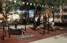 VP of Heydar Aliyev Foundation Leyla Aliyeva attends inauguration of another yard redeveloped under “Our yard” project (PHOTO)