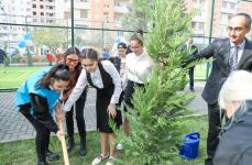 VP of Heydar Aliyev Foundation Leyla Aliyeva attends inauguration of another yard redeveloped under “Our yard” project (PHOTO)