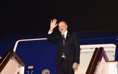 President Ilham Aliyev ended his visit to Algeria (PHOTO)