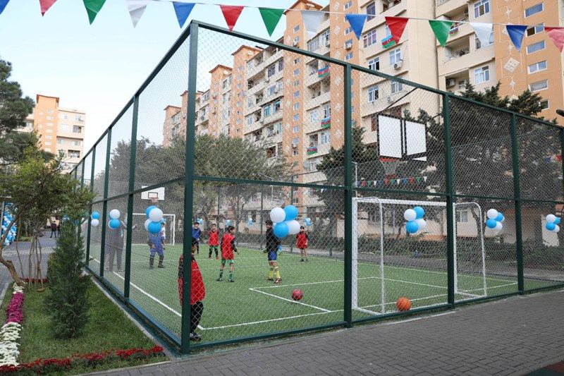 VP of Heydar Aliyev Foundation Leyla Aliyeva attends inauguration of another yard redeveloped under “Our yard” project (PHOTO)