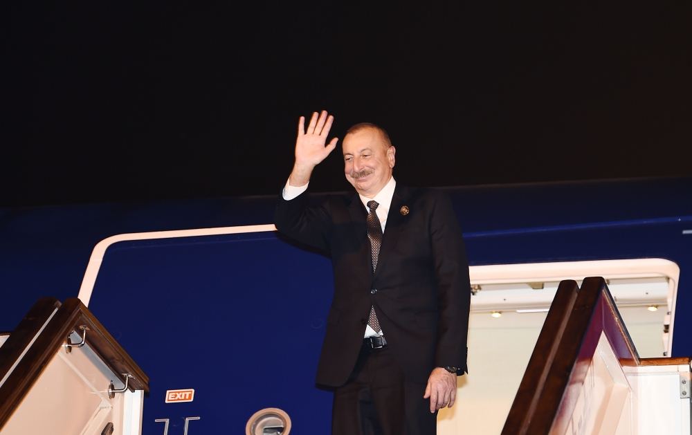 President Ilham Aliyev ended his visit to Algeria (PHOTO)