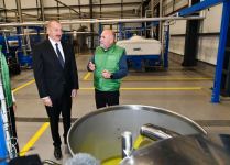 President Ilham Aliyev attends opening of olive oil and table olive products processing plant in Zira settlement (PHOTO/VIDEO)