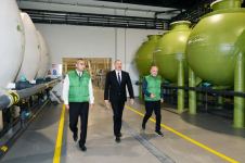 President Ilham Aliyev attends opening of olive oil and table olive products processing plant in Zira settlement (PHOTO/VIDEO)