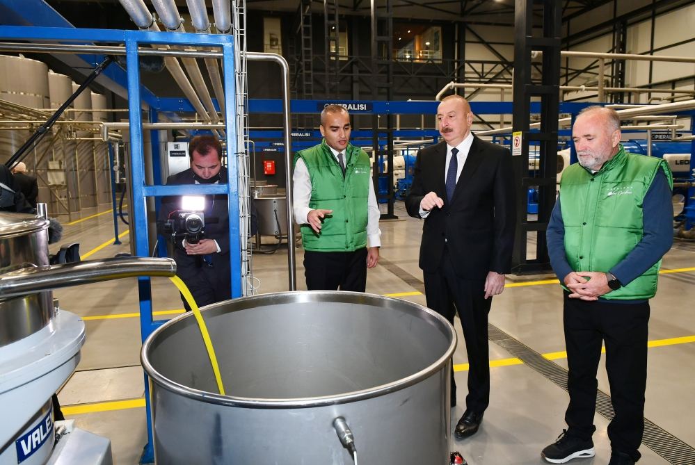 President Ilham Aliyev attends opening of olive oil and table olive products processing plant in Zira settlement (PHOTO/VIDEO)