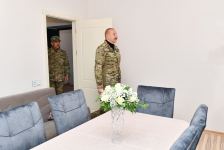 President Ilham Aliyev views conditions created at newly commissioned military unit of Defense Ministry in Fuzuli district (PHOTO/VIDEO)