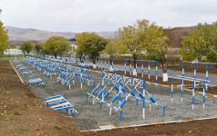 President Ilham Aliyev views conditions created at newly commissioned military unit of Defense Ministry in Fuzuli district (PHOTO/VIDEO)