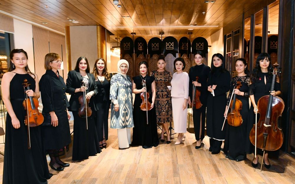 First Lady Mehriban Aliyeva attends dinner organized in Samarkand (PHOTO/VIDEO)
