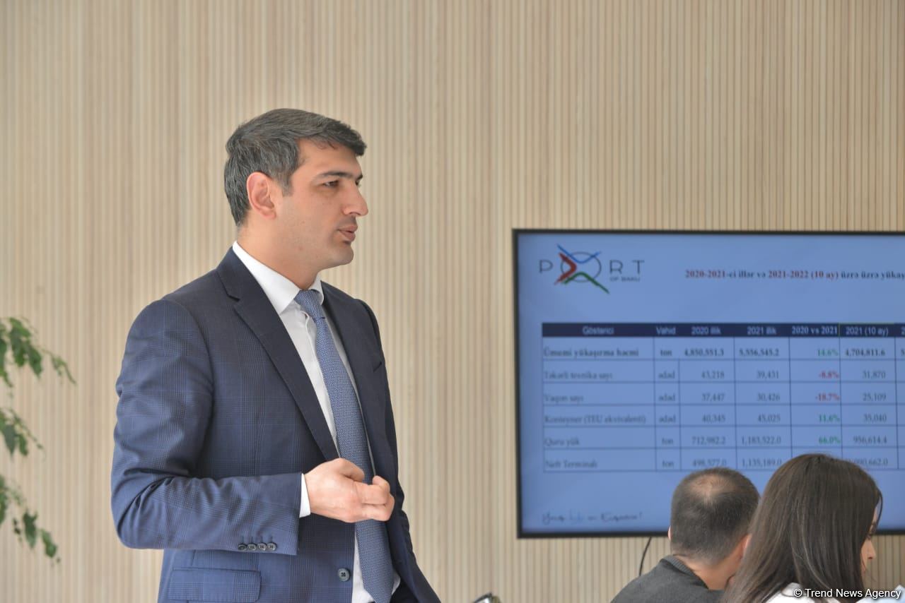 Speeding up expansion of Baku port's transshipment capacity of particular necessity – Baku Int'l Sea Trade Port (PHOTO)