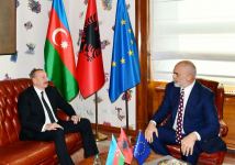 President Ilham Aliyev holds one-on-one meeting with Prime Minister of Albania Edi Rama (PHOTO/VIDEO)