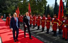 Official welcome ceremony held for President Ilham Aliyev in Tirana (PHOTO/VIDEO)
