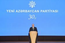 President Ilham Aliyev makes speech at event dedicated to 30th anniversary of New Azerbaijan Party (PHOTO/VIDEO)