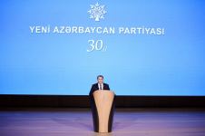 President Ilham Aliyev makes speech at event dedicated to 30th anniversary of New Azerbaijan Party (PHOTO/VIDEO)