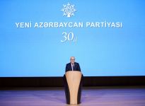 President Ilham Aliyev makes speech at event dedicated to 30th anniversary of New Azerbaijan Party (PHOTO/VIDEO)