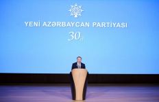 President Ilham Aliyev makes speech at event dedicated to 30th anniversary of New Azerbaijan Party (PHOTO/VIDEO)