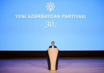 President Ilham Aliyev makes speech at event dedicated to 30th anniversary of New Azerbaijan Party (PHOTO/VIDEO)