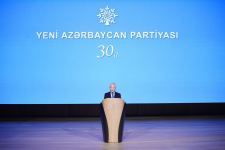 President Ilham Aliyev makes speech at event dedicated to 30th anniversary of New Azerbaijan Party (PHOTO/VIDEO)