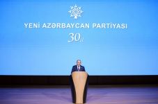 President Ilham Aliyev makes speech at event dedicated to 30th anniversary of New Azerbaijan Party (PHOTO/VIDEO)