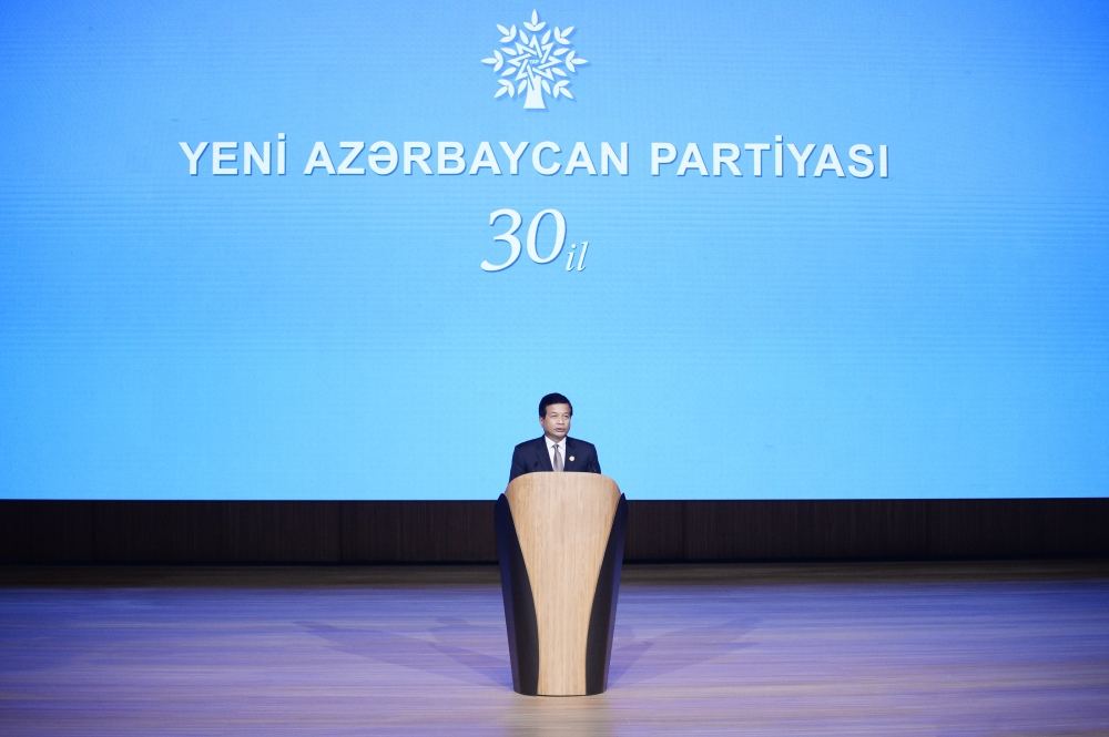 President Ilham Aliyev makes speech at event dedicated to 30th anniversary of New Azerbaijan Party (PHOTO/VIDEO)
