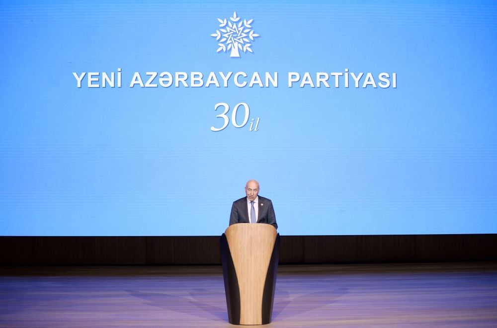 President Ilham Aliyev makes speech at event dedicated to 30th anniversary of New Azerbaijan Party (PHOTO/VIDEO)