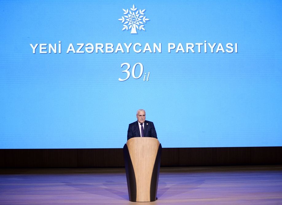 President Ilham Aliyev makes speech at event dedicated to 30th anniversary of New Azerbaijan Party (PHOTO/VIDEO)