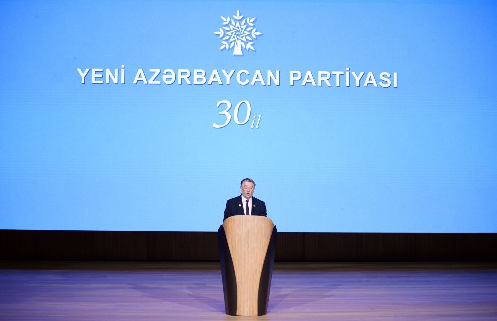 President Ilham Aliyev makes speech at event dedicated to 30th anniversary of New Azerbaijan Party (PHOTO/VIDEO)