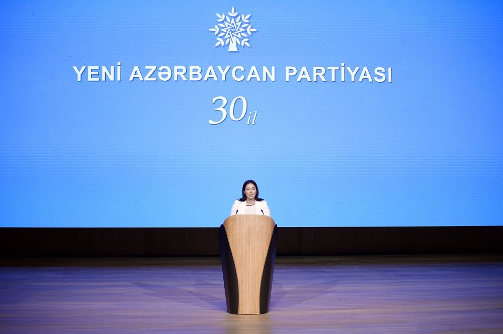 President Ilham Aliyev makes speech at event dedicated to 30th anniversary of New Azerbaijan Party (PHOTO/VIDEO)